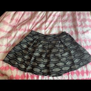 Patterned Flare Skirt